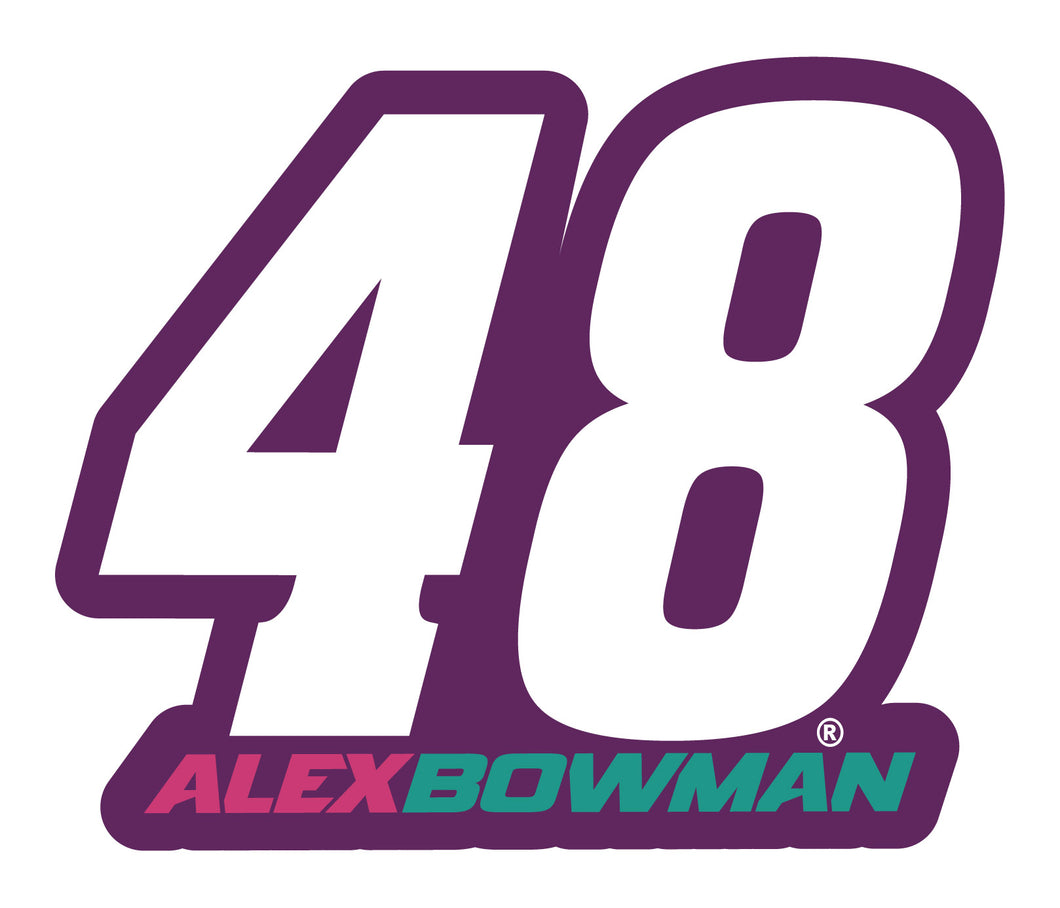 #48 Alex Bowman  4-Inch Number Laser Cut Decal