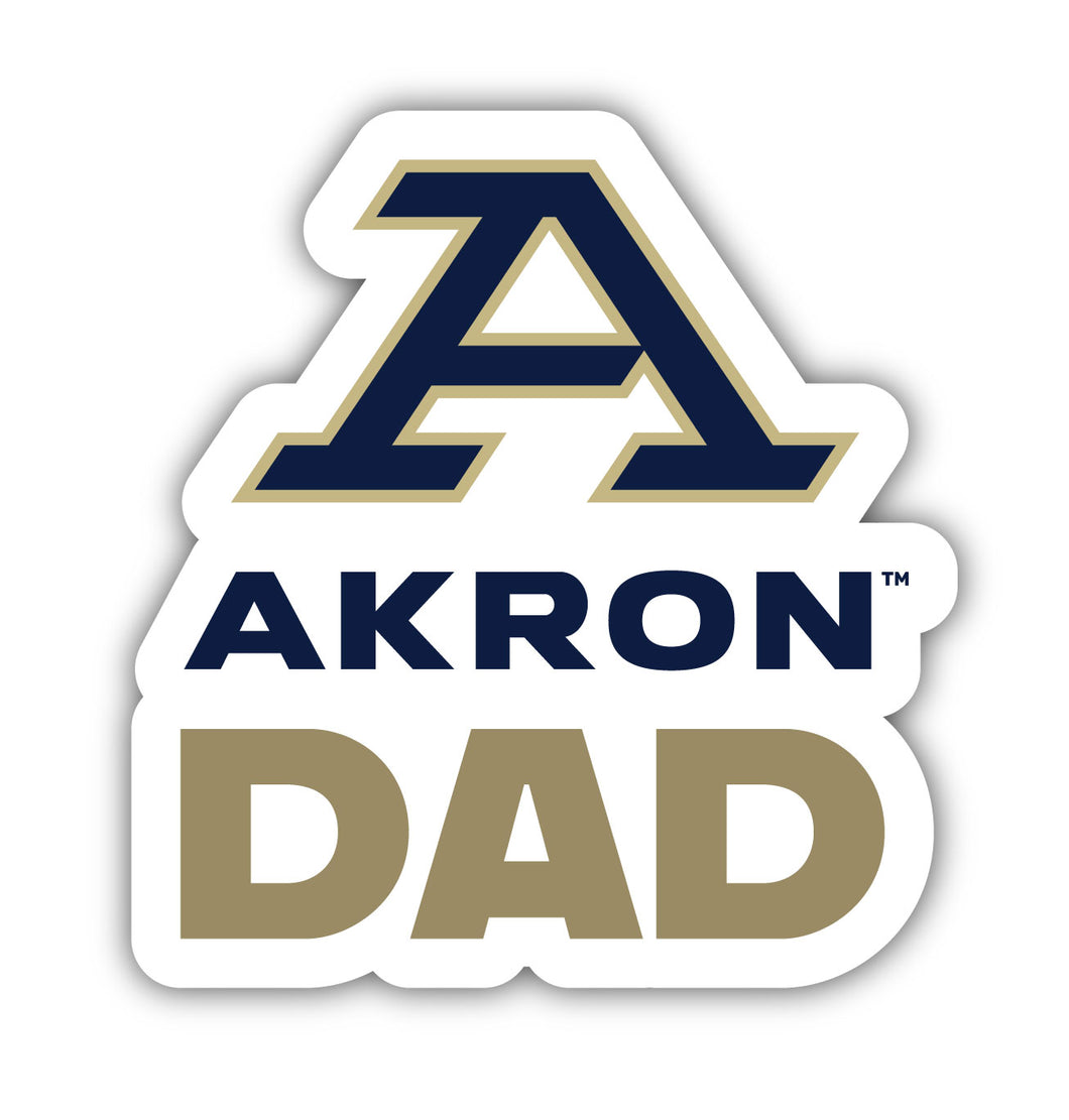Akron Zips 4-Inch Proud Dad Die Cut Decal