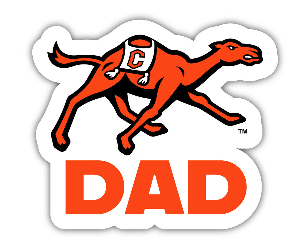Campbell University Fighting Camels 4-Inch Proud Dad NCAA - Durable School Spirit Vinyl Decal Perfect Gift for Dad