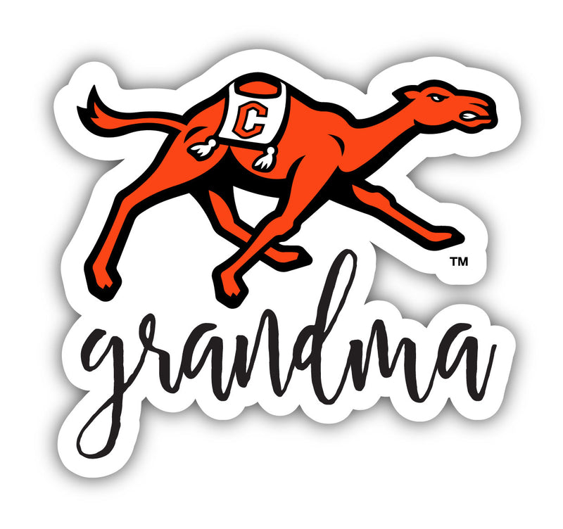 Campbell University Fighting Camels 4-Inch Proud Grandma NCAA - Durable School Spirit Vinyl Decal Perfect Gift for Grandma