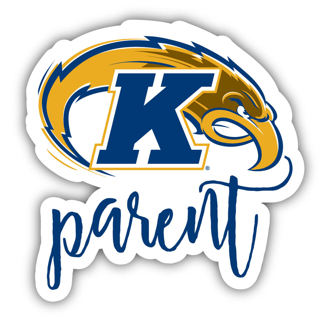 Kent State University 4-Inch Proud Parent NCAA - Durable School Spirit Vinyl Decal Perfect Gift for Parent