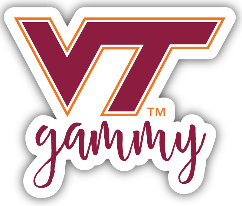 Virginia Tech Hokies 4-Inch Proud Gammy NCAA - Durable School Spirit Vinyl Decal Perfect Gift for Grandma
