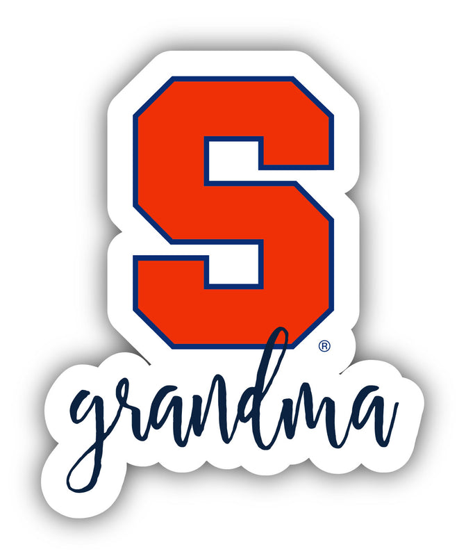 Syracuse Orange 4-Inch Proud Grandma NCAA - Durable School Spirit Vinyl Decal Perfect Gift for Grandma