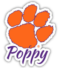 Load image into Gallery viewer, Clemson Tigers 4-Inch Proud Gammy Poppy NCAA - Durable School Spirit Vinyl Decal Perfect Gift for Grandma (Copy)
