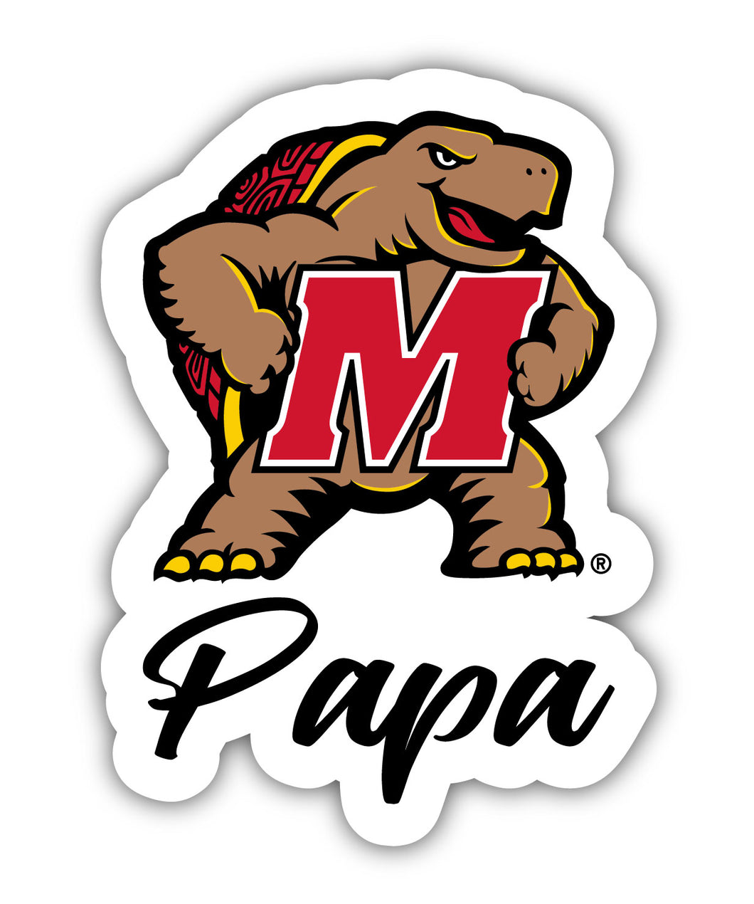 Maryland Terrapins Proud Papa 4-Inch NCAA High-Definition Decal