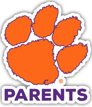 Load image into Gallery viewer, Clemson Tigers 4-Inch Custom Proud Parents NCAA Vinyl Decal Sticker for Fans, Students, and Alumni
