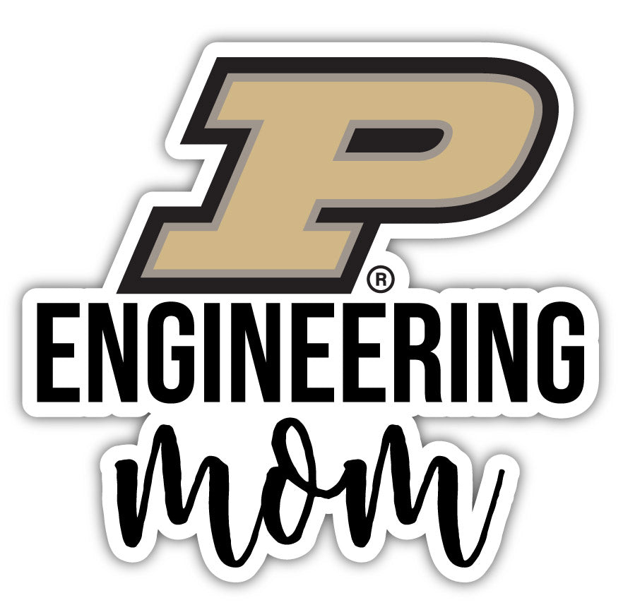 Purdue Boilermakers 4-Inch Proud Mom NCAA - Durable School Spirit Vinyl Decal Perfect Gift for Mom