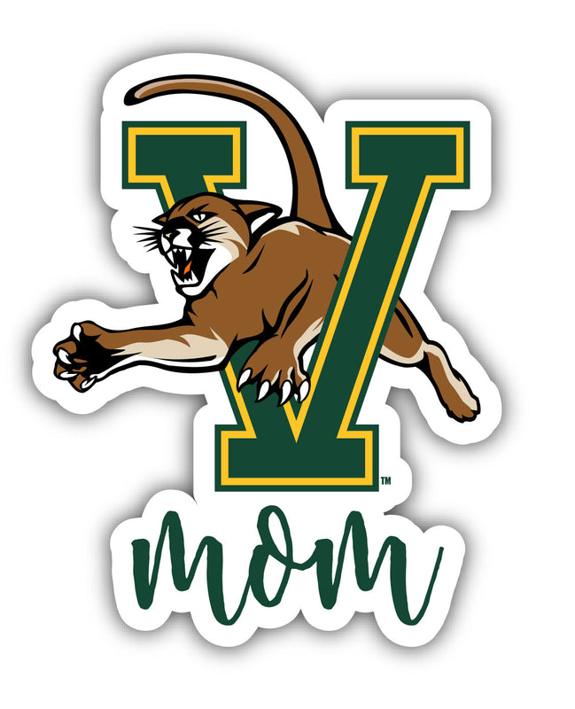Vermont Catamounts 4-Inch Proud Mom Vinyl Decal Sticker Officially Licensed Collegiate Product