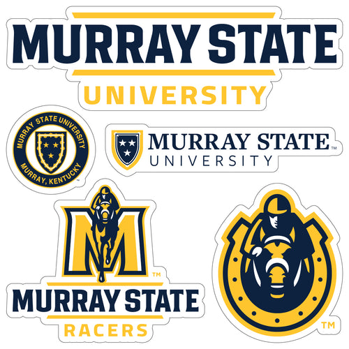 Murray State University Officially Licensed College Sticker Multipack - School Spirit Decal Set 5-Pack