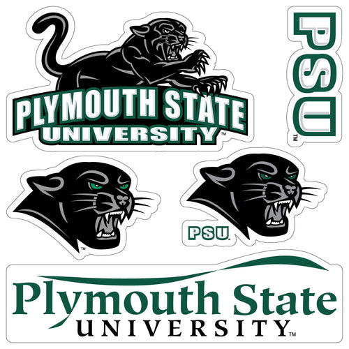 Plymouth State University Officially Licensed College Sticker Multipack - School Spirit Decal Set 5-Pack
