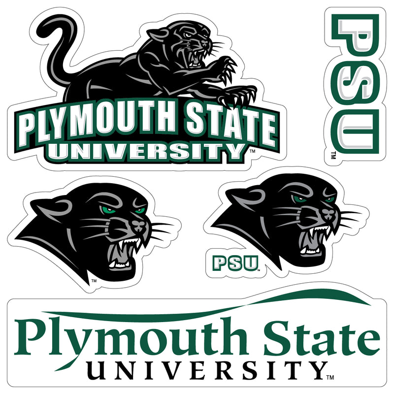 Plymouth State University Officially Licensed College Sticker Multipack - School Spirit Decal Set 5-Pack