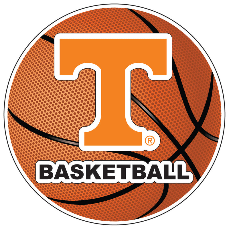 Tennessee Knoxville 4-Inch Basketball Vinyl Decal Officially Licensed Collegiate Product 