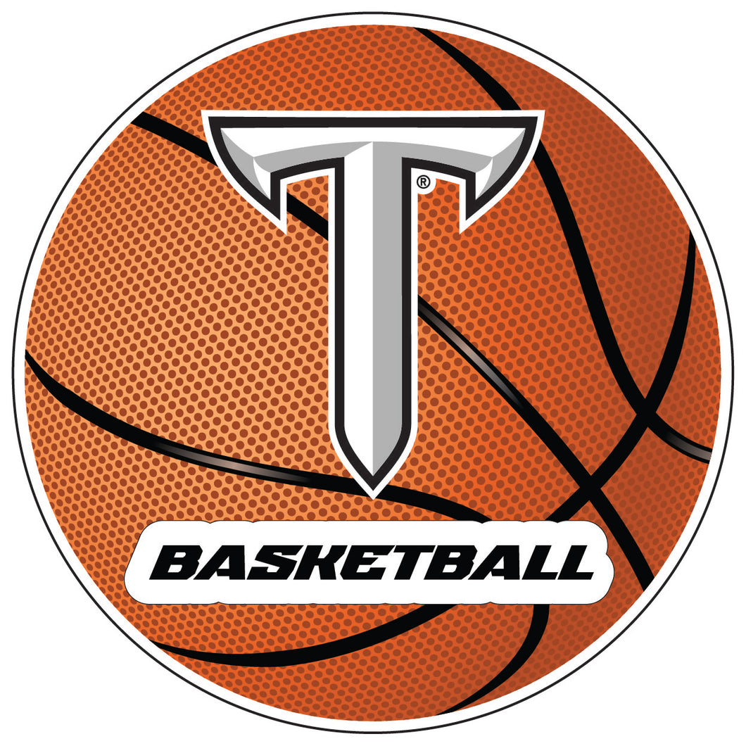 Troy University 4-Inch Basketball Vinyl Decal Officially Licensed Collegiate Product 