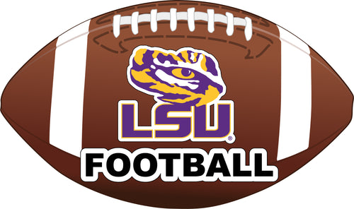 LSU Tigers 4-Inch Football Vinyl Decal Officially Licensed Collegiate Product 