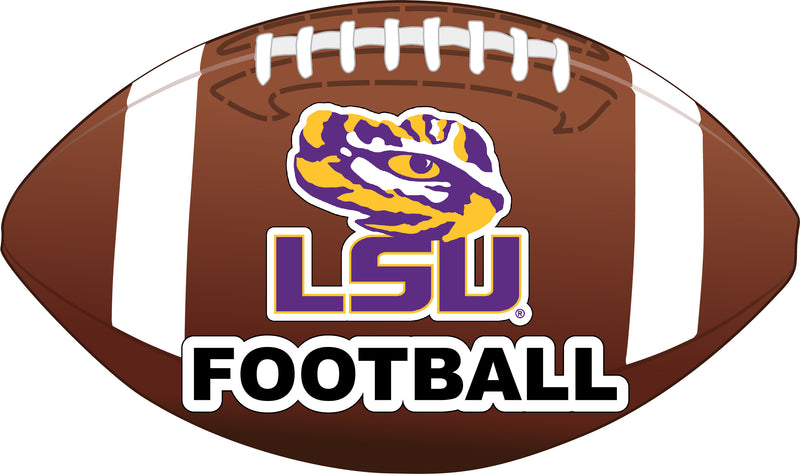 LSU Tigers 4-Inch Football Vinyl Decal Officially Licensed Collegiate Product 