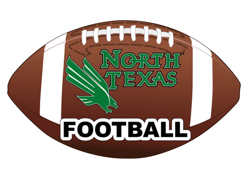 North Texas 4-Inch Football Vinyl Decal Officially Licensed Collegiate Product 
