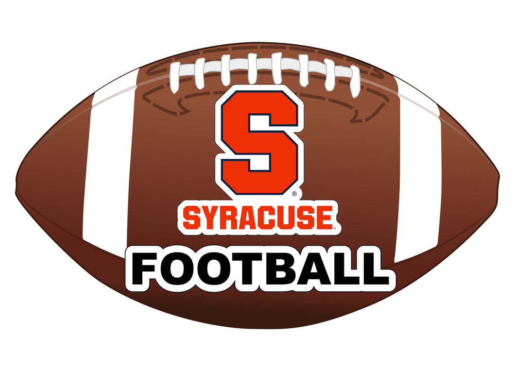 Syracuse Orange 4-Inch Football Vinyl Decal Officially Licensed Collegiate Product 