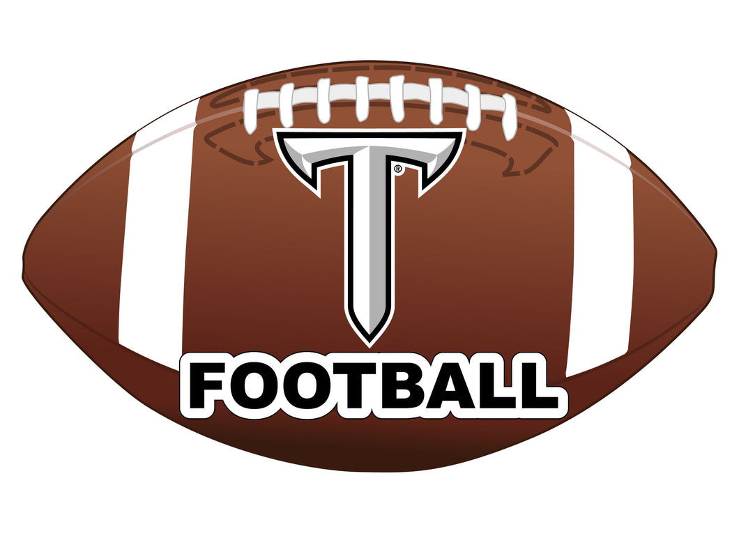 Troy University 4-Inch Football Vinyl Decal Officially Licensed Collegiate Product 