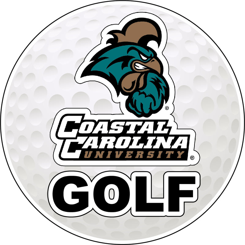 Coastal Carolina University 4-Inch Golf Vinyl Decal Officially Licensed Collegiate Product 