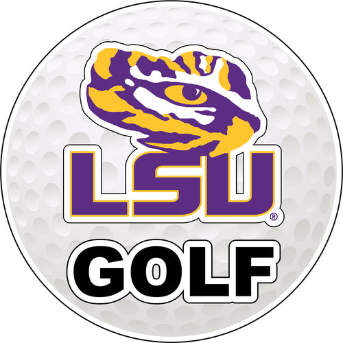 LSU Tigers 4-Inch Golf Vinyl Decal Officially Licensed Collegiate Product 
