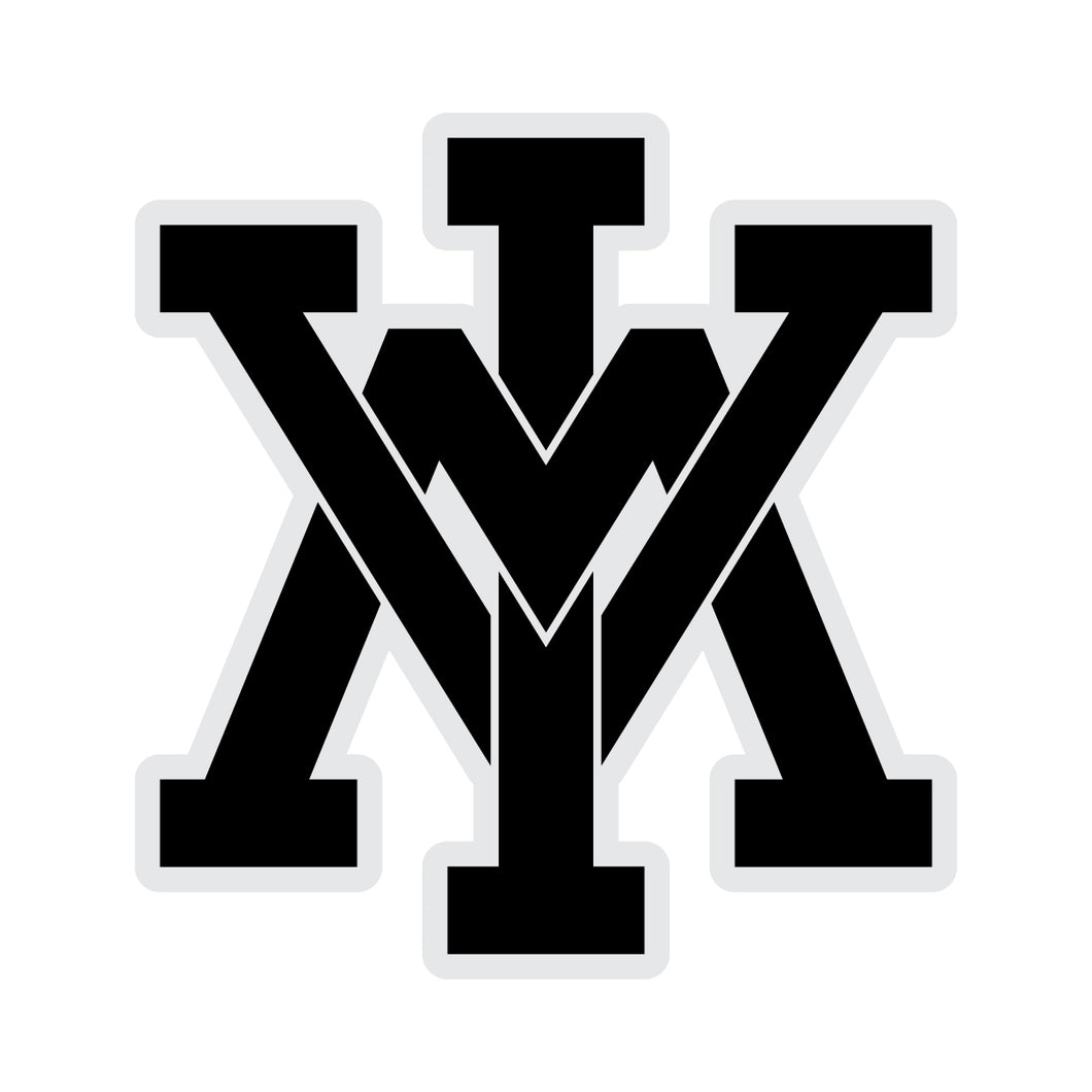 VMI Keydets NCAA Durable School Spirit Clear Vinyl Decal Sticker - Black