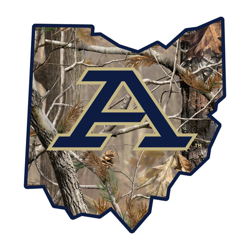 Akron Zips Realtree Camouflage Vinyl Sticker/Magnet - Officially Licensed