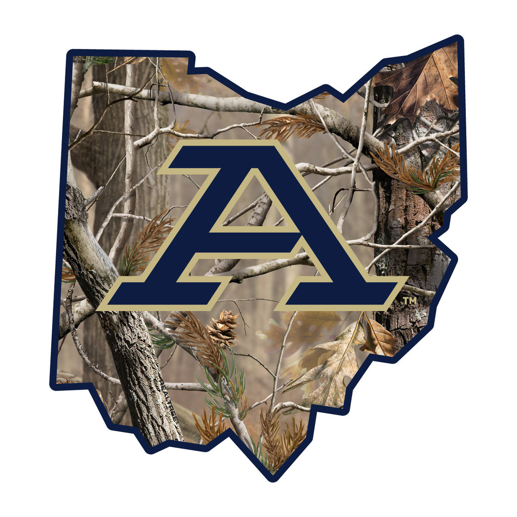 Akron Zips Realtree Camouflage Vinyl Sticker/Magnet - Officially Licensed