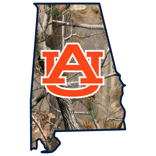 Auburn Tigers Realtree Camouflage Vinyl Sticker/Magnet - Officially Licensed