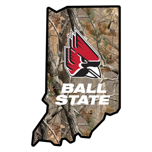 Ball State University Realtree Camouflage Vinyl Sticker/Magnet - Officially Licensed