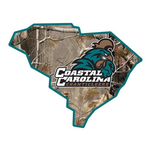 Coastal Carolina University Realtree Camouflage Vinyl Sticker/Magnet - Officially Licensed