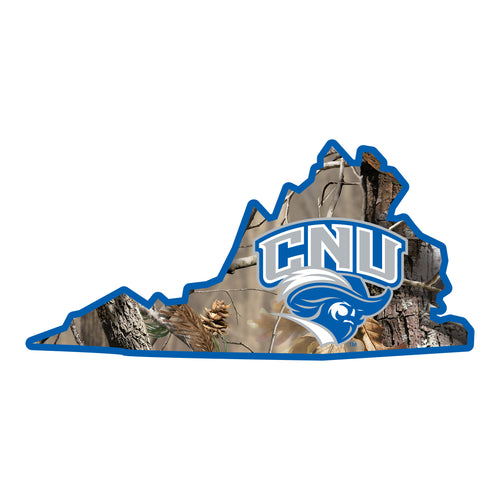 Christopher Newport Captains Realtree Camouflage Vinyl Sticker/Magnet - Officially Licensed