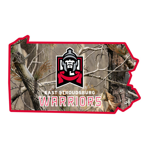 East Stroudsburg University Realtree Camouflage Vinyl Sticker/Magnet - Officially Licensed