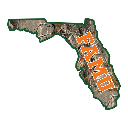 Florida A&M Rattlers Realtree Camouflage Vinyl Sticker/Magnet - Officially Licensed
