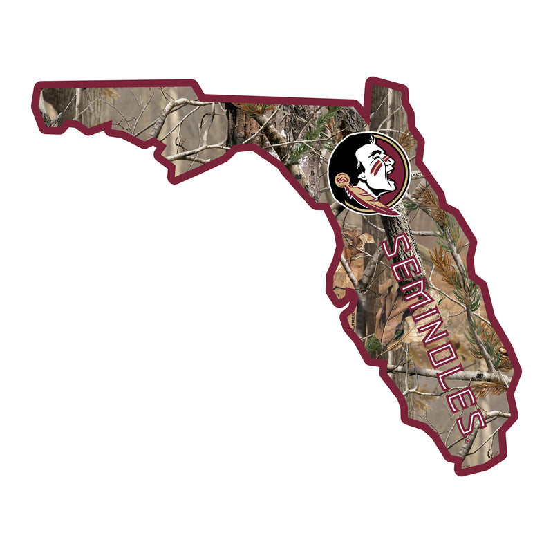 Florida State Seminoles Realtree Camouflage Vinyl Sticker/Magnet - Officially Licensed