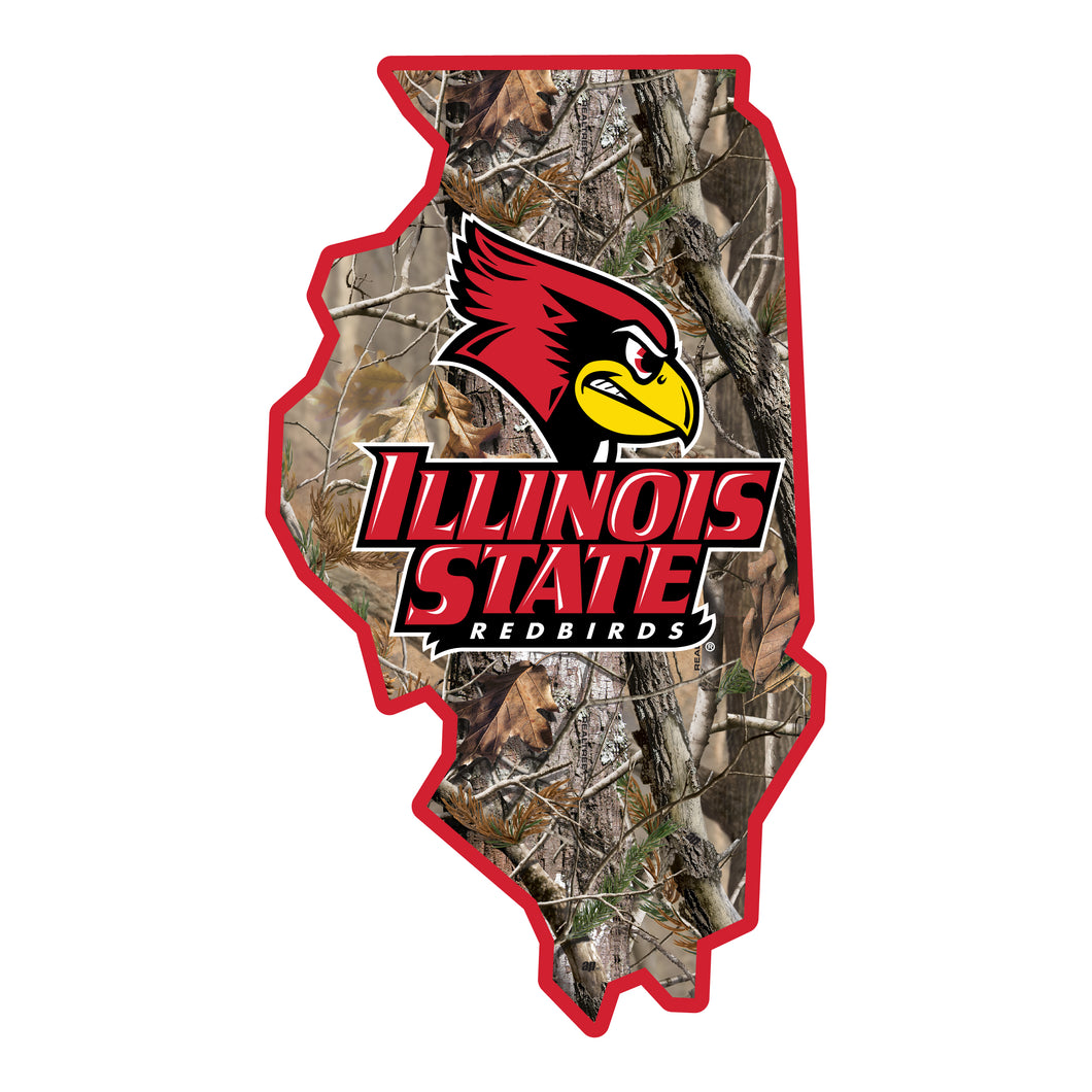 Illinois State Redbirds Realtree Camouflage Vinyl Sticker/Magnet - Officially Licensed