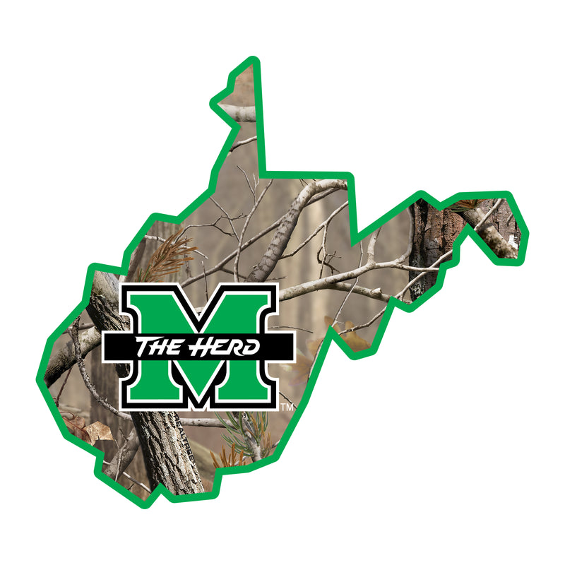 Marshall Thundering Herd Realtree Camouflage Vinyl Sticker/Magnet - Officially Licensed