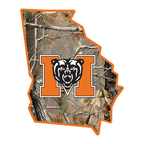 Mercer University Realtree Camouflage Vinyl Sticker/Magnet - Officially Licensed