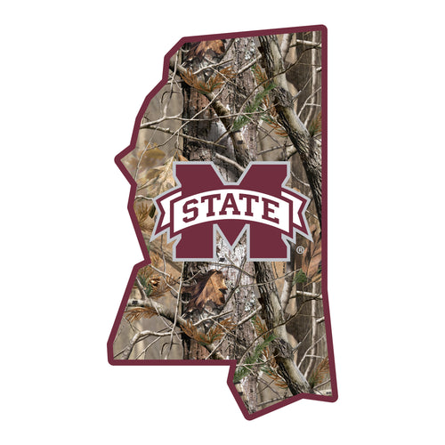 Mississippi State Bulldogs Realtree Camouflage Vinyl Sticker/Magnet - Officially Licensed