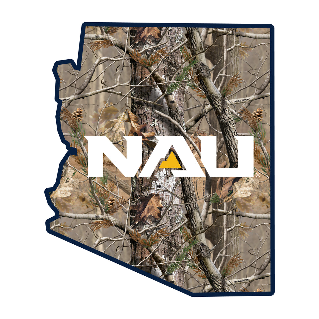 Northern Arizona University Realtree Camouflage Vinyl Sticker/Magnet - Officially Licensed