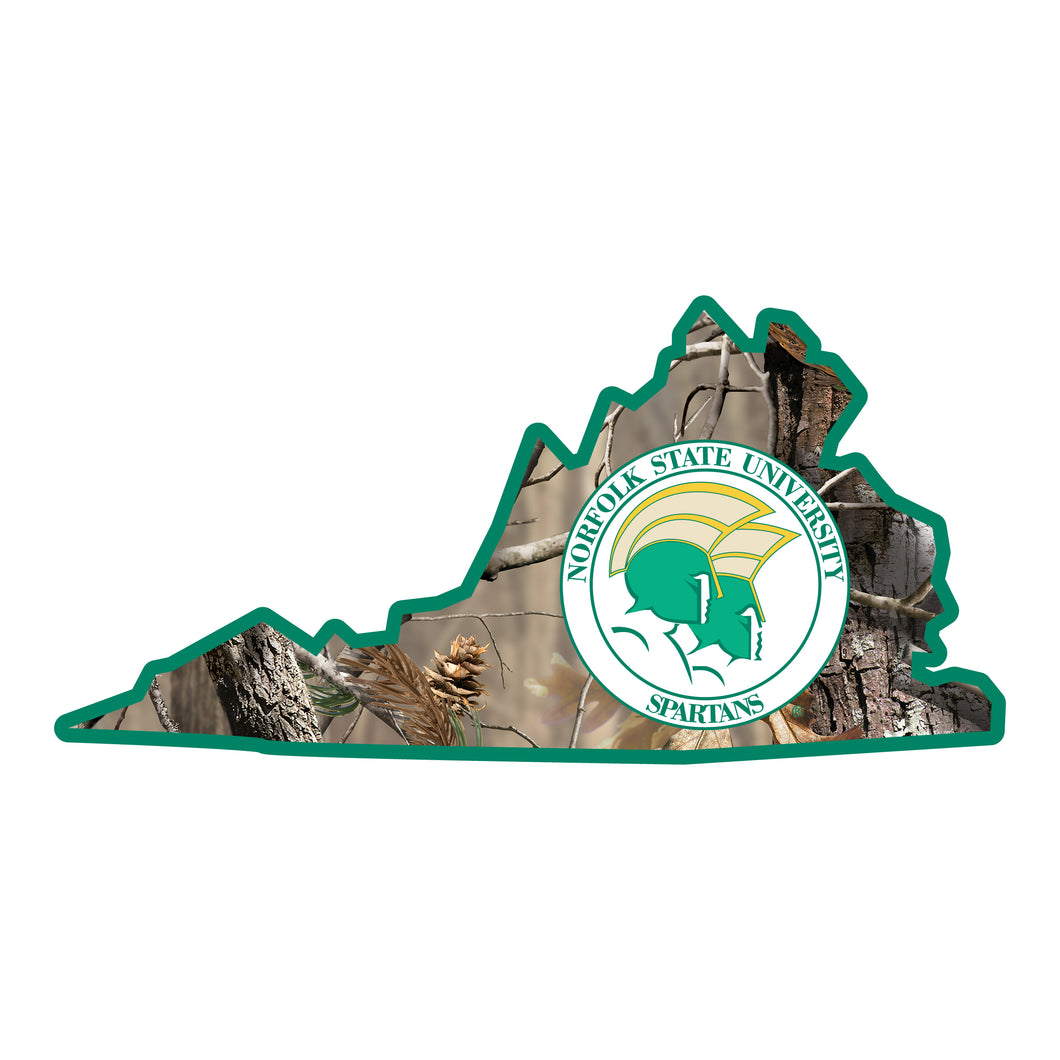 Norfolk State University Realtree Camouflage Vinyl Sticker/Magnet - Officially Licensed