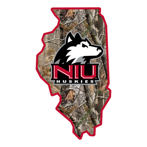 Northern Illinois Huskies Realtree Camouflage Vinyl Sticker/Magnet - Officially Licensed