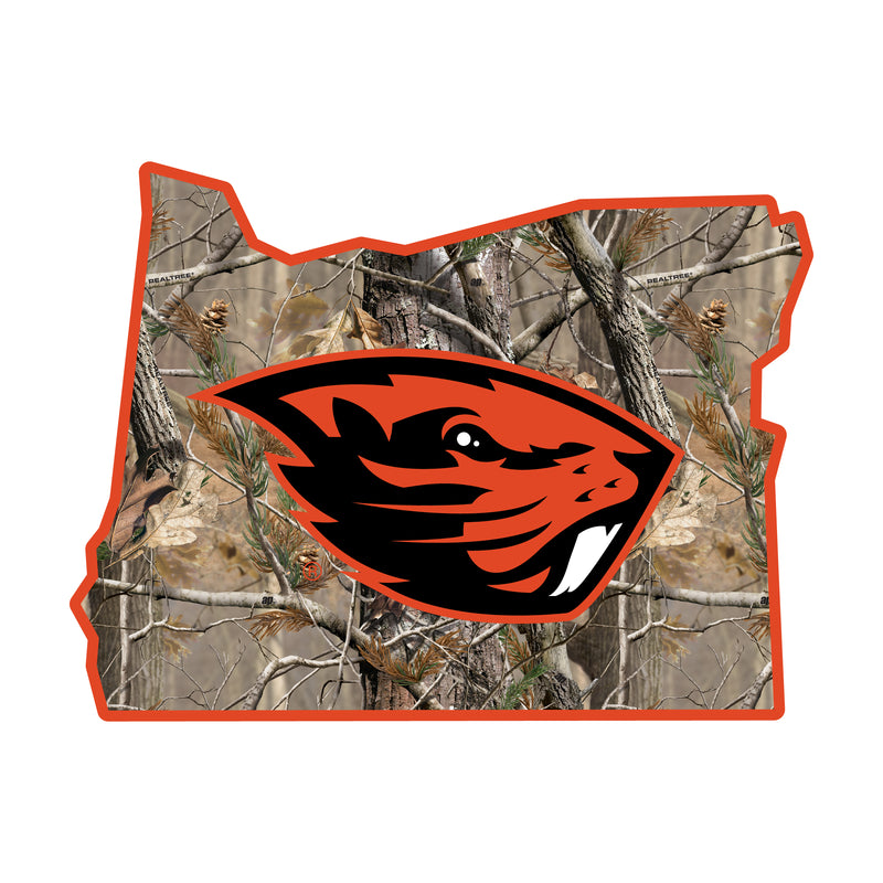 Oregon State Beavers Realtree Camouflage Vinyl Sticker/Magnet - Officially Licensed
