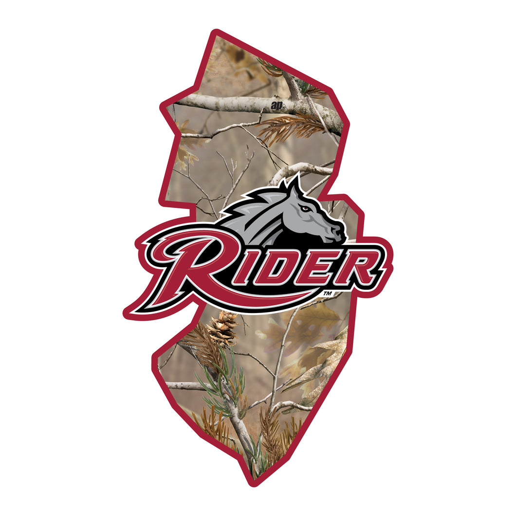 Rider University Broncs Realtree Camouflage Vinyl Sticker/Magnet - Officially Licensed