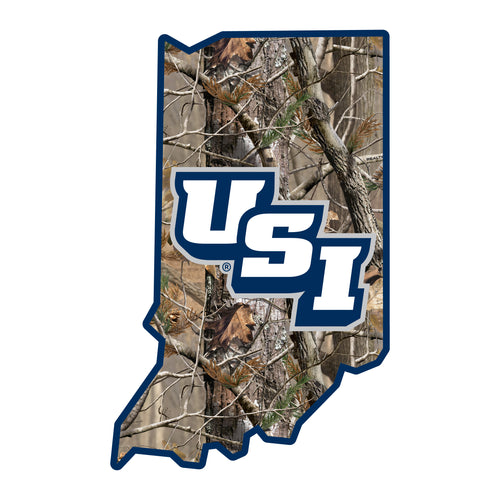 University of Southern Indiana Realtree Camouflage Vinyl Sticker/Magnet - Officially Licensed
