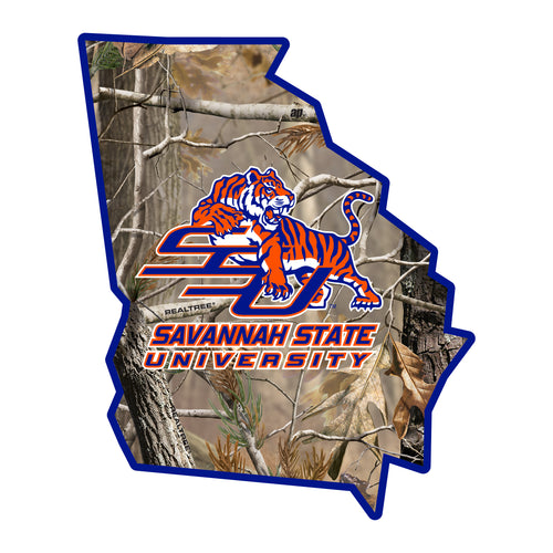 Savannah State University Realtree Camouflage Vinyl Sticker/Magnet - Officially Licensed