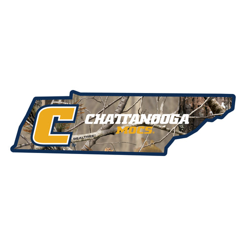 University of Tennessee at Chattanooga Realtree Camouflage Vinyl Sticker/Magnet - Officially Licensed