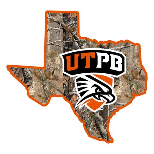 University of Texas of the Permian Basin Realtree Camouflage Vinyl Sticker/Magnet - Officially Licensed
