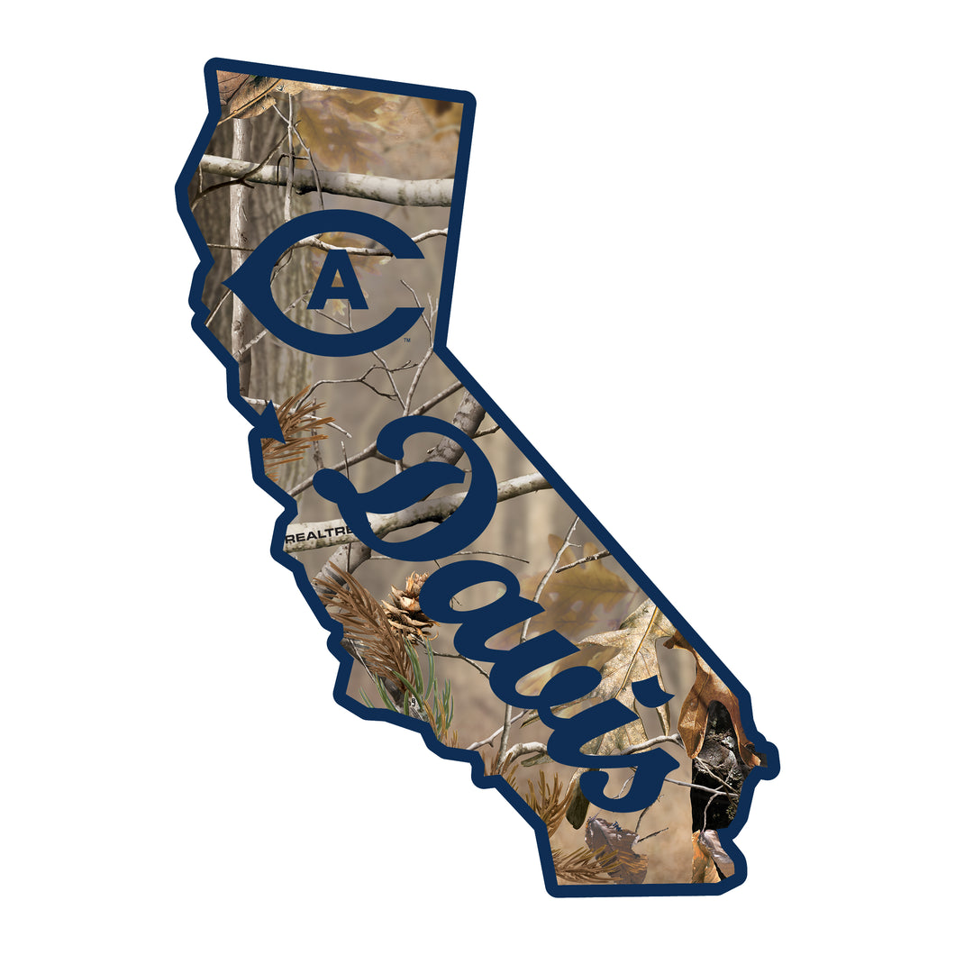 UC Davis Aggies Realtree Camouflage Vinyl Sticker/Magnet - Officially Licensed