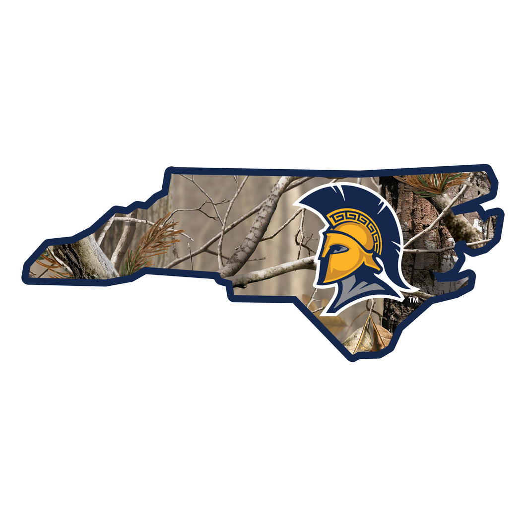 North Carolina Greensboro Spartans Realtree Camouflage Vinyl Sticker/Magnet - Officially Licensed
