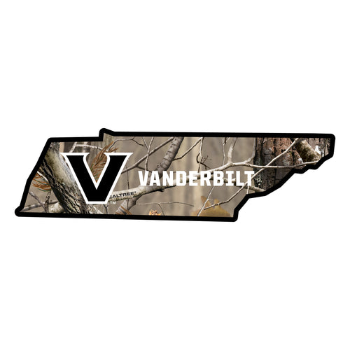 Vanderbilt University Realtree Camouflage Vinyl Sticker/Magnet - Officially Licensed